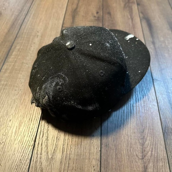 New era X Harley Davidson black paint‎ splattered snapback hat - Picture 6 of 8